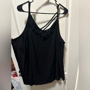 Torrid Black Camisole with Strappy Detail